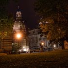 Frauenkirche und Albertinum bei Nacht