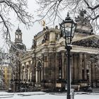 Frauenkirche und Kunsthalle in Dresden