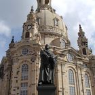 Frauenkirche und Lutherstatue