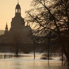 Frauenkirche während der Flut