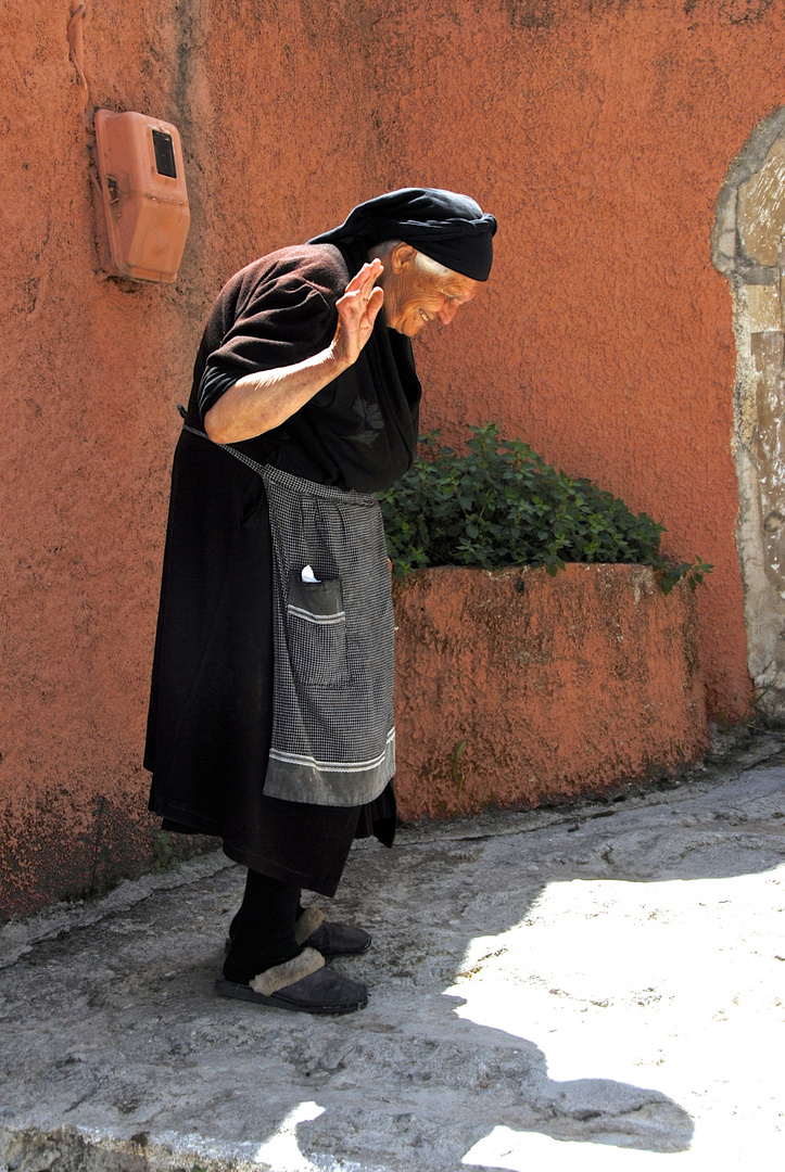 Frauenportrait auf Kreta