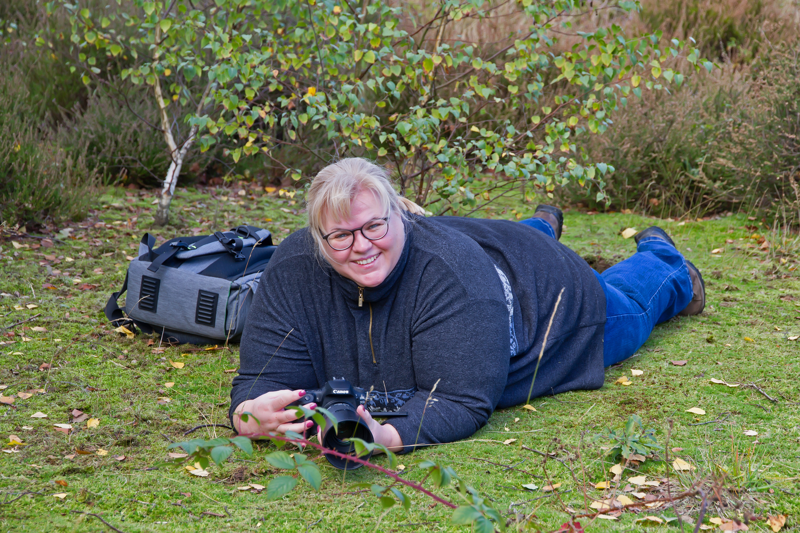 Frauke beim making off der Pilze