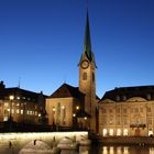 Fraumünster Kirche zur blauen Stunde