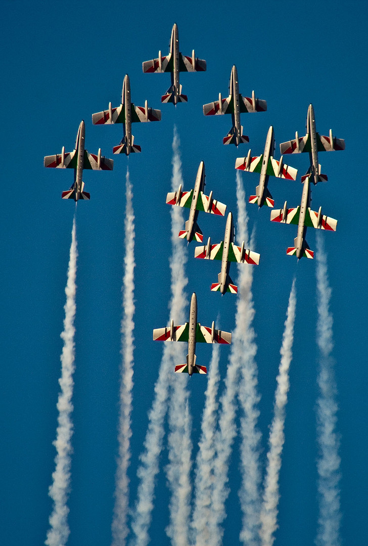 Frecce Tricolori bei der Dubai Airshow 2009