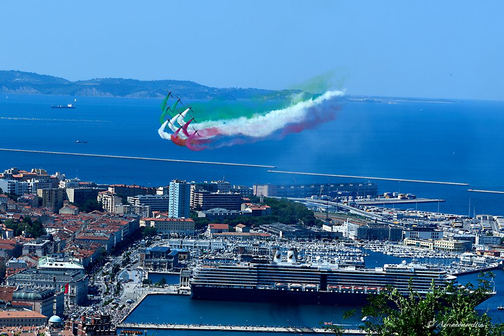 Frecce tricolori su Trieste 07.06.23 