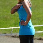 Freches Gridgirl beim Speedway