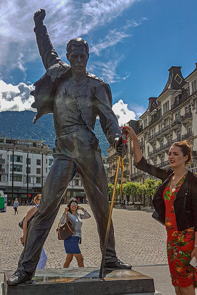 Freddie Mercury mit Fan