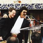 Freddy Fender..Countrysänger bei der Übergabe seines Sterns am Walk of Fame in Los Angeles