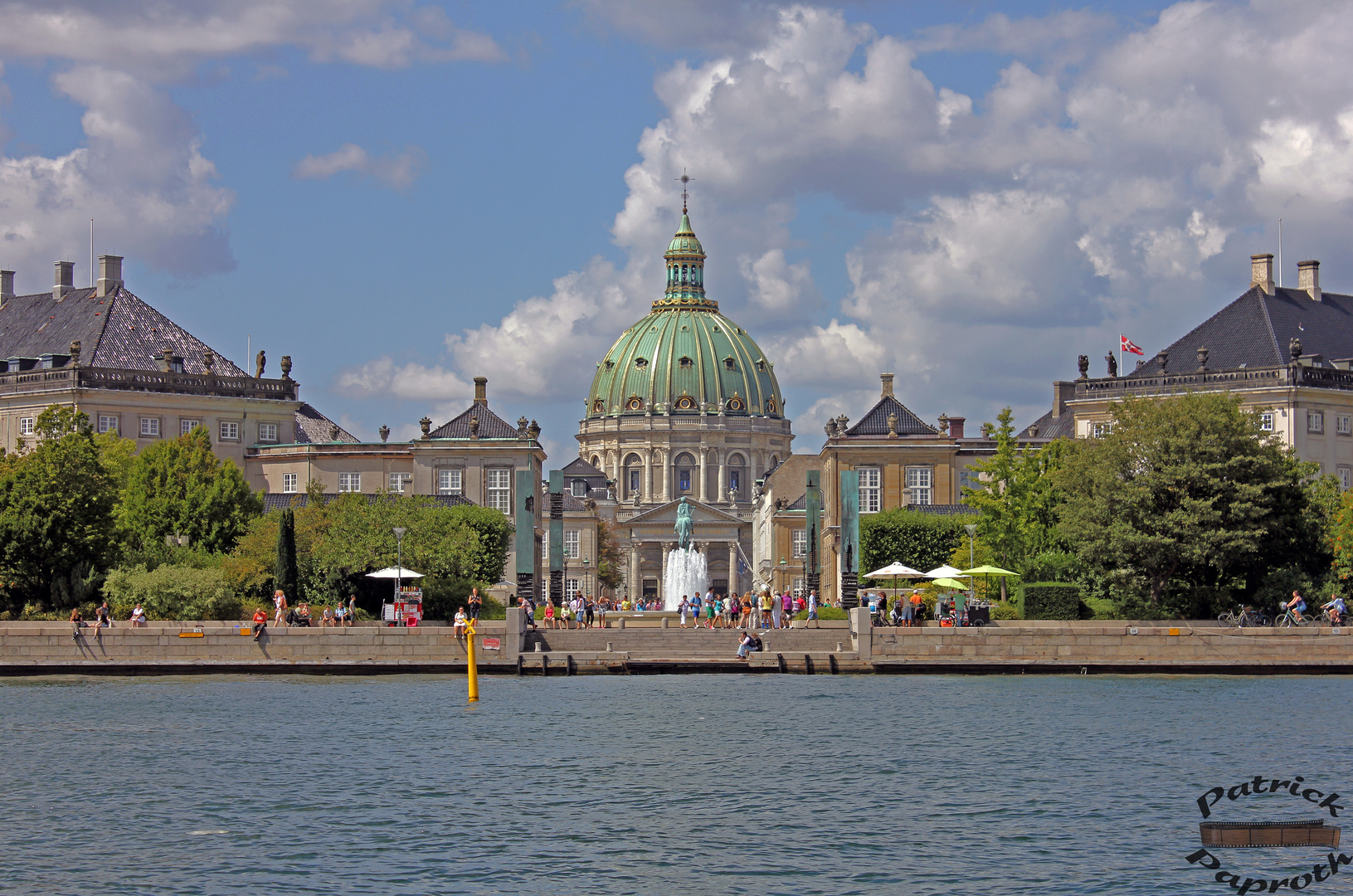 Frederiks Kirken og Amalienborg Slot i København