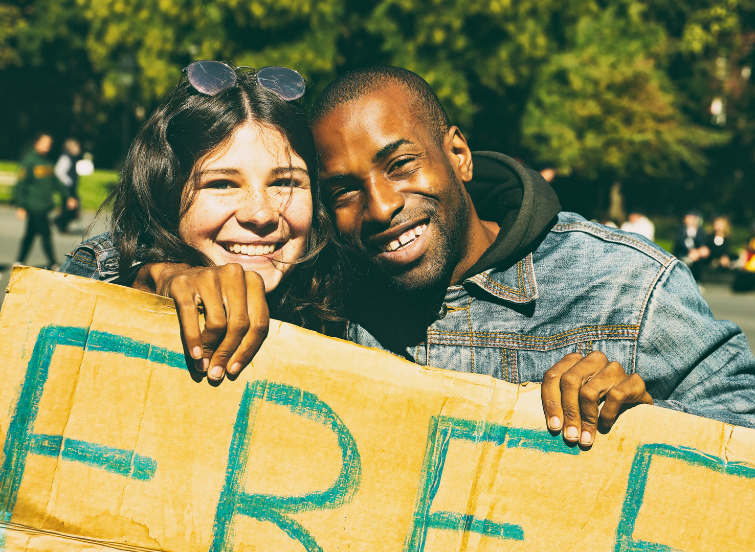 "Free Hugs" in Manhattan