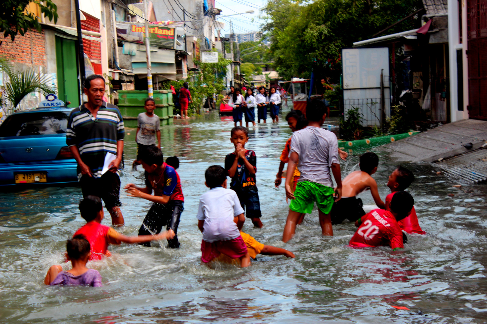 Free Swimming Pool During Flood