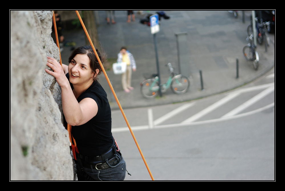 Freeclimbing: Die Freikletterin