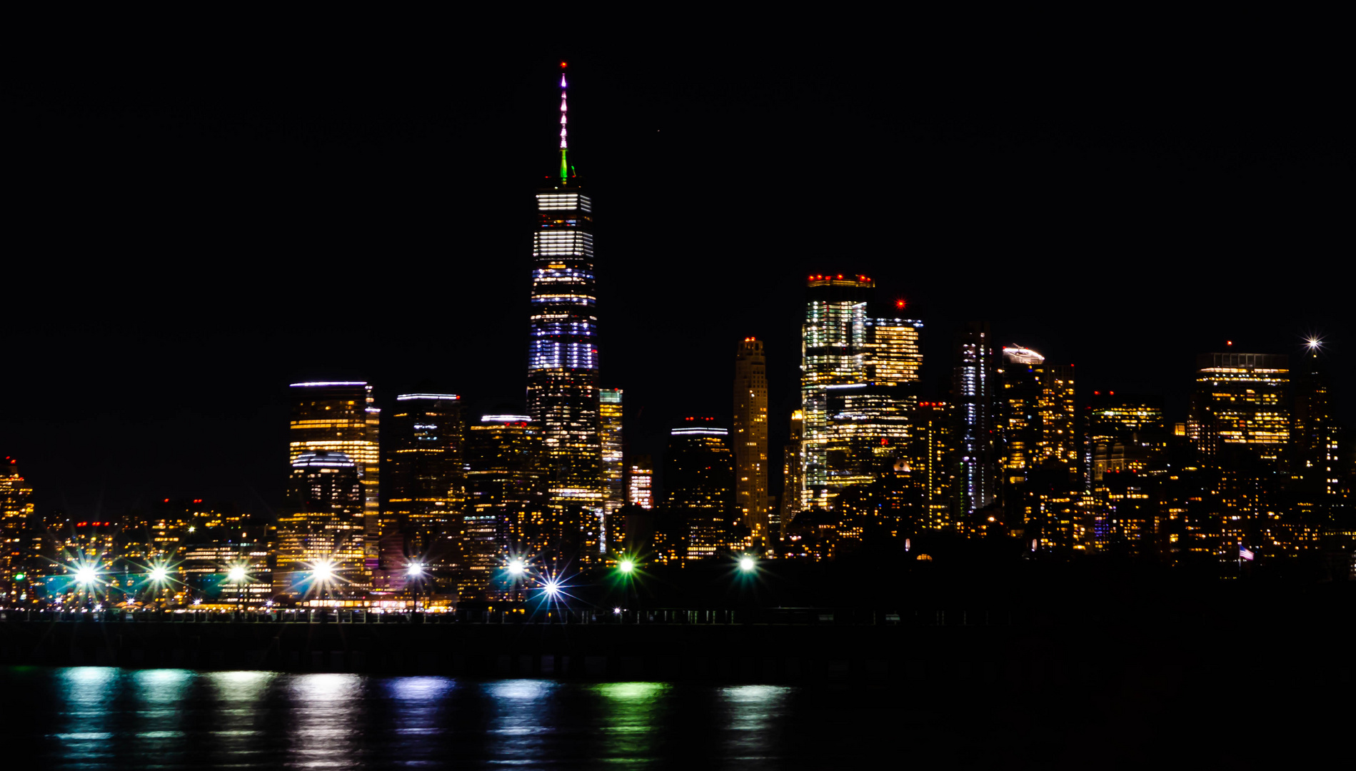 Freedom Tower at night