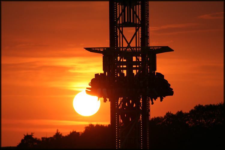 Freefall im Sonnenuntergang