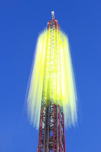 Freefalltower auf dem Wasen in Stuttgart