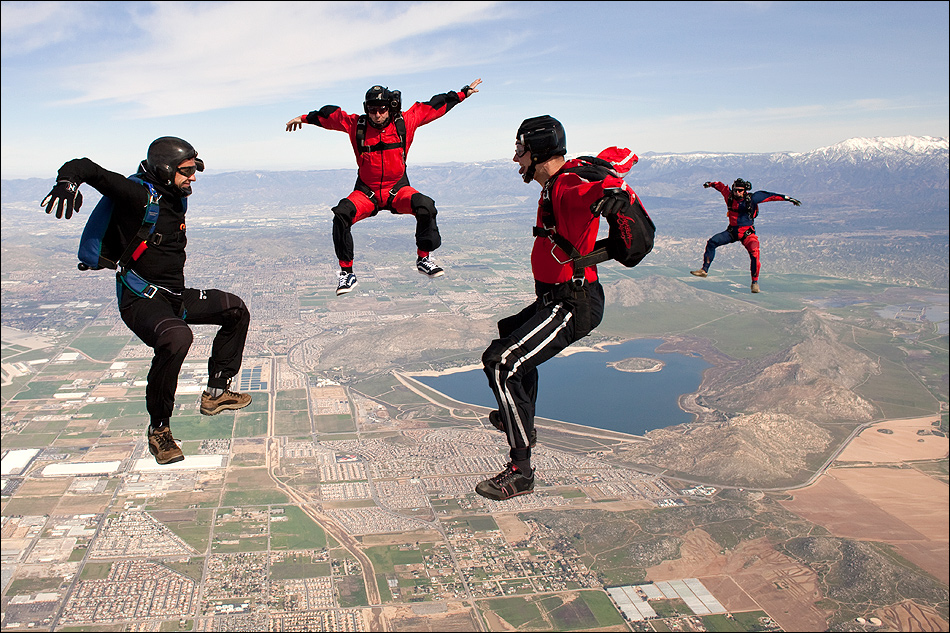 Freefly über Perris Valley