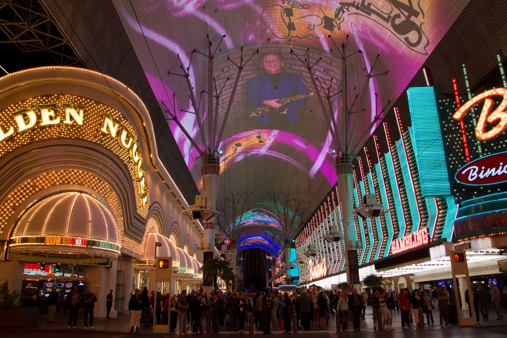 Freemont Street by night