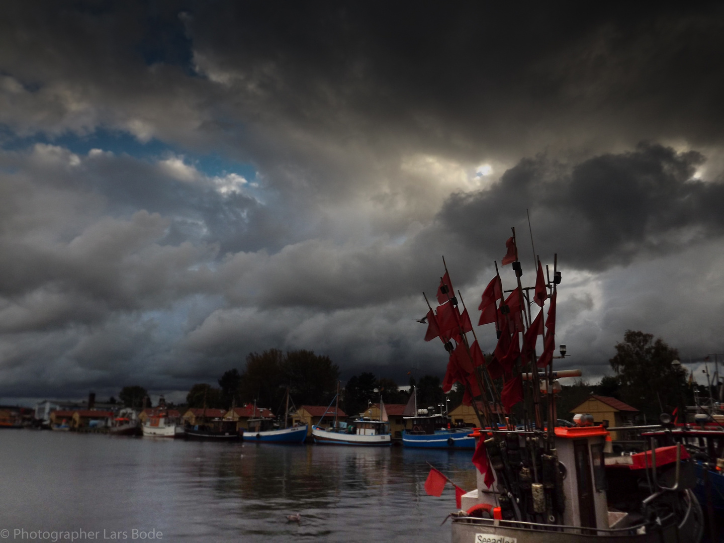 Freest Hafen Unwetter