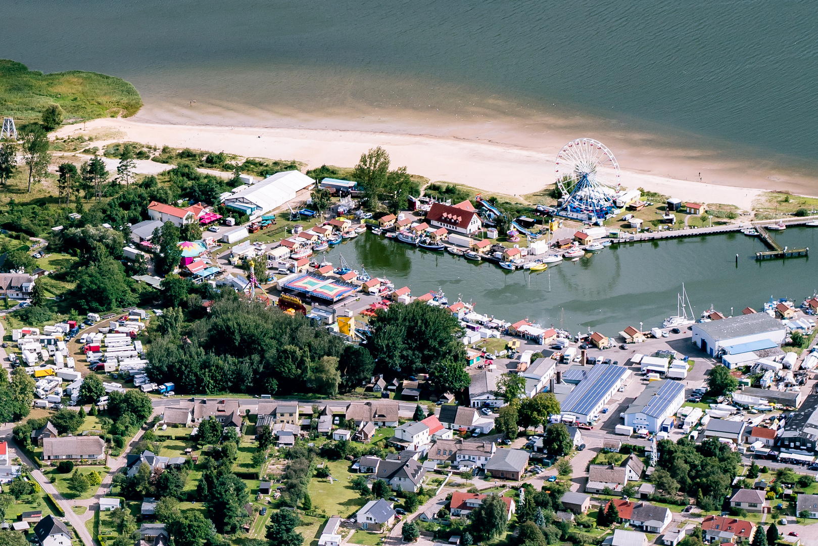 Freester Hafen auf Usedom mit Hafenfest 