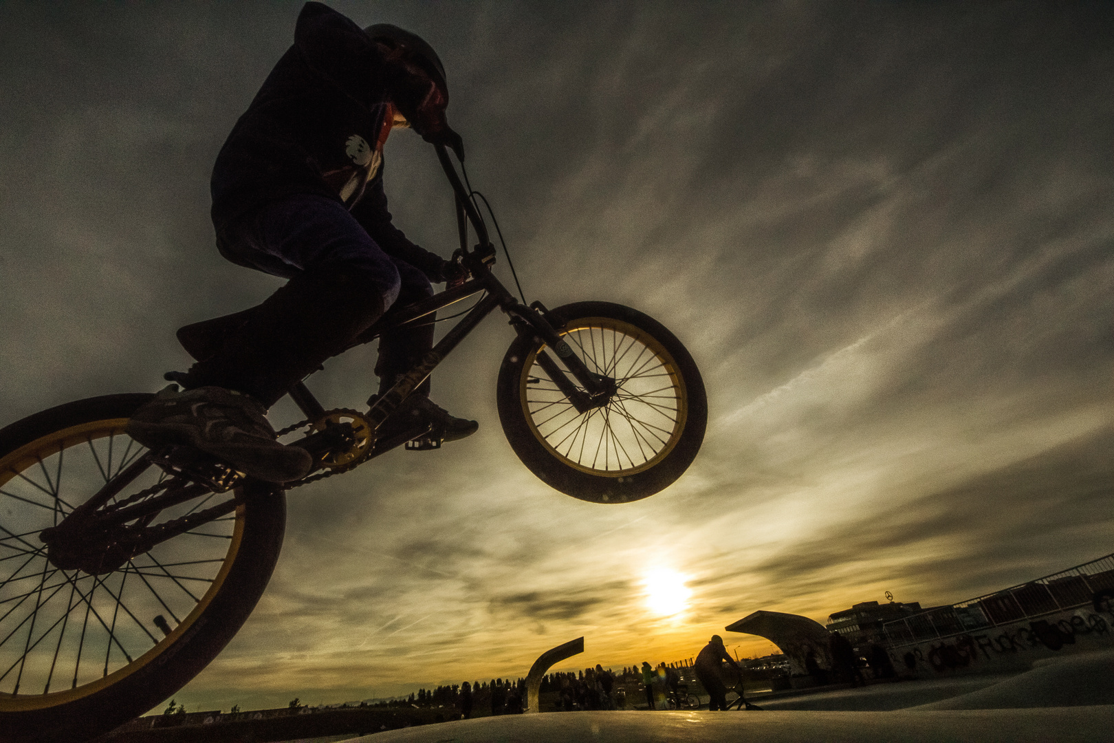 Freestyle at sunset