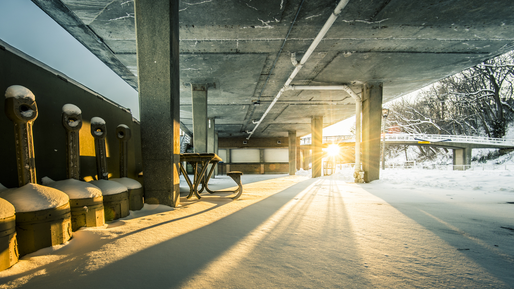 Freezing Sunset in Milwaukee