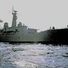 Fregatte HMS Dido F104 Frigate im Hamburger Hafen