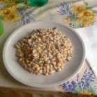 Fregola con panna e funghi..sentore di sardegna..