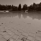 Freibad im Herbst