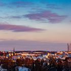 Freiberg in der Winterabendsonne 