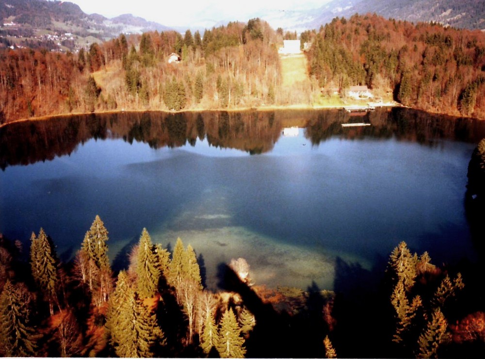 Freibergsee bei Oberstdorf/Allgäu im Herbst