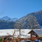 Freibergsee mit Skiflugschanze - Oberstdorf Winter 2023