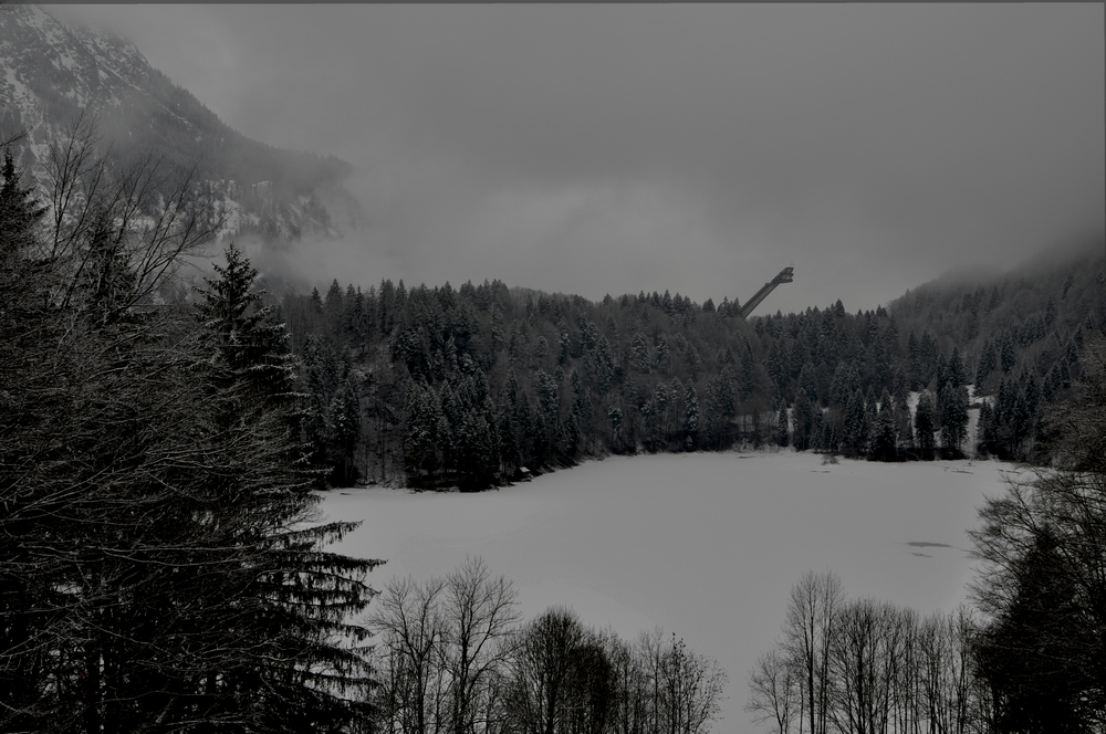 Freibergsee und Skiflugschanze