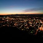 Freiburg Blaue Stunde mit Rheintal - 2 -