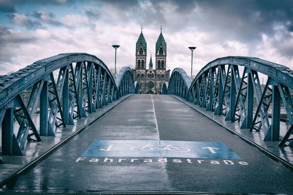 Freiburg, Fahrradbrücke
