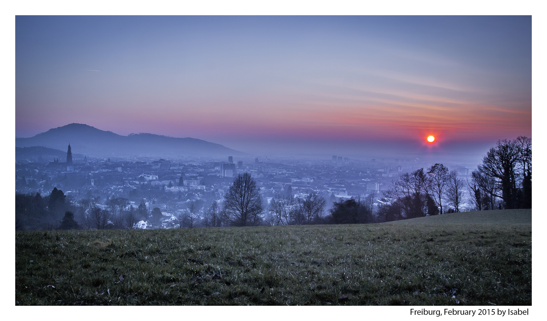 Freiburg im letzten Sonnenschein