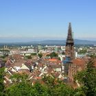 Freiburg mit Blick über den Kaiserstuhl