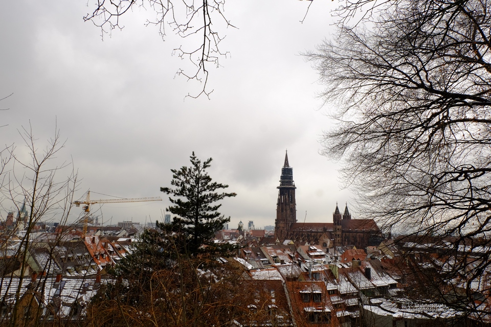 Freiburg - Stadt view im Winter