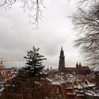 Freiburg - Stadt view im Winter