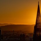 Freiburger Münster Sonnenuntergang