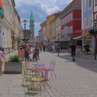 freie Plätze zum Kaffee-Trinken in der Meininger Hauptstraße