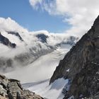 Freie Sicht auf den Glacier d' Argentière