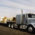 Freightliner "Total" on a parking area in the desert of Arizona, USA