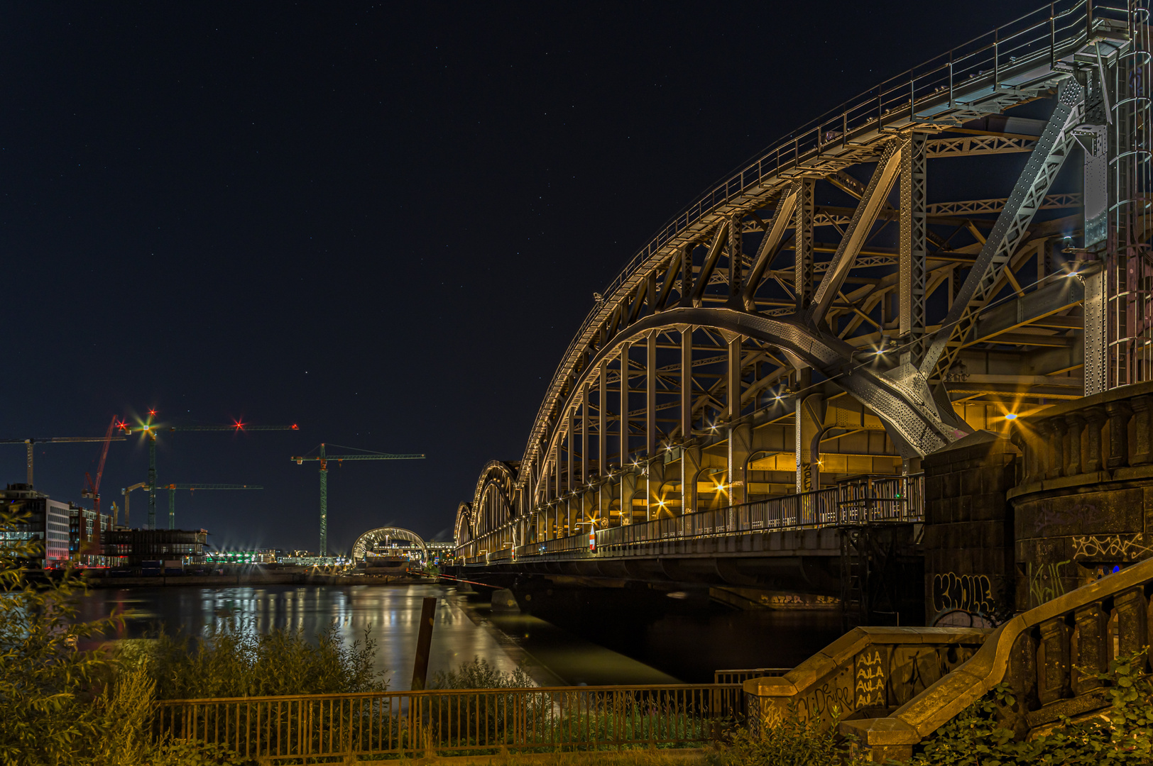 Freihafenelbbrücke - Tiltshift