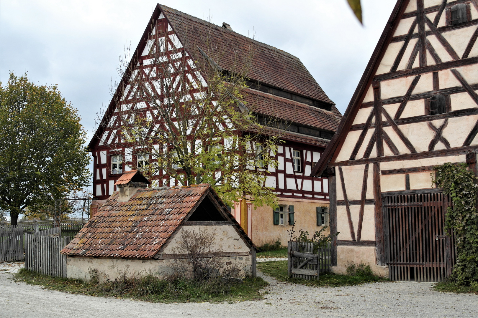 Freilandmuseum Bad Windsheim :Fachwerk Frisch gestrichen