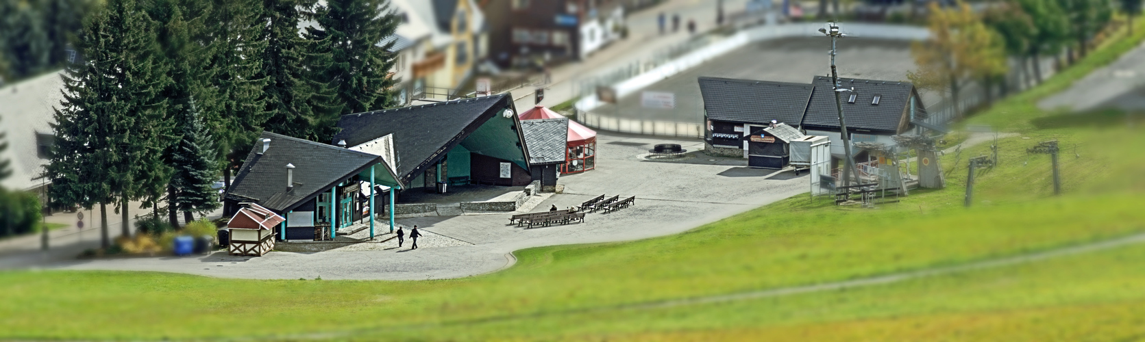 Freilichtbühne am Skihang in Oberwiesenthal