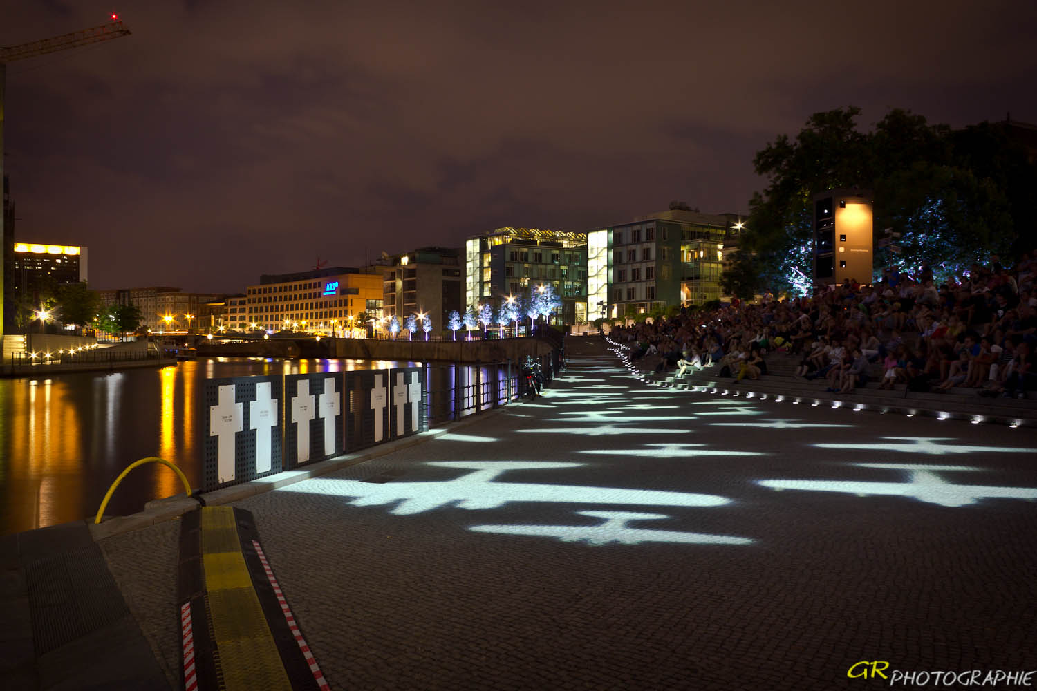 Freilichtkino im Regierungsviertel