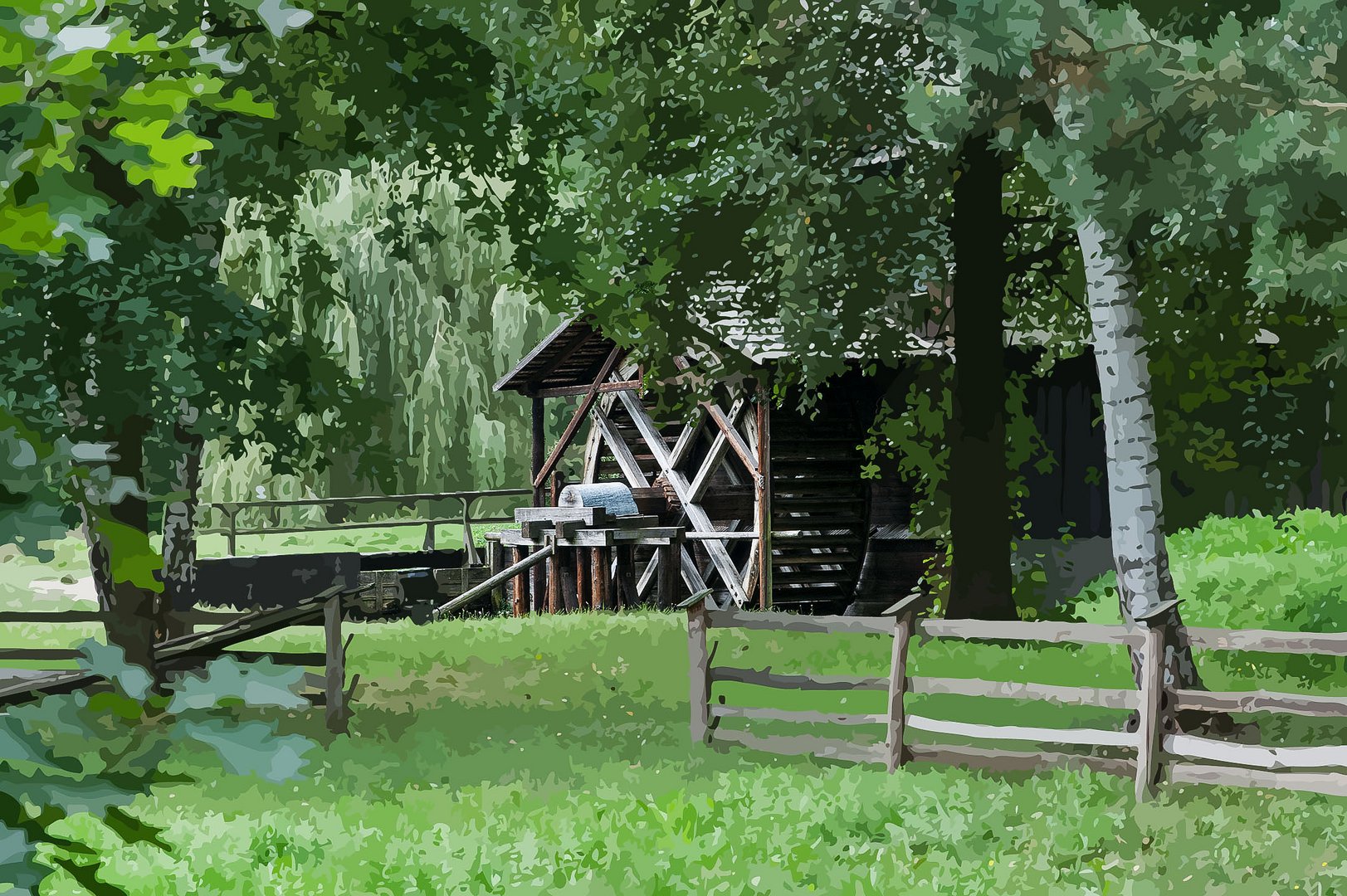 Freilichtmuseum in Opoie (Oppeln) in Polen.