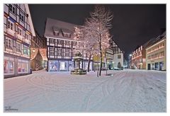 freiligrathbrunnen im schnee