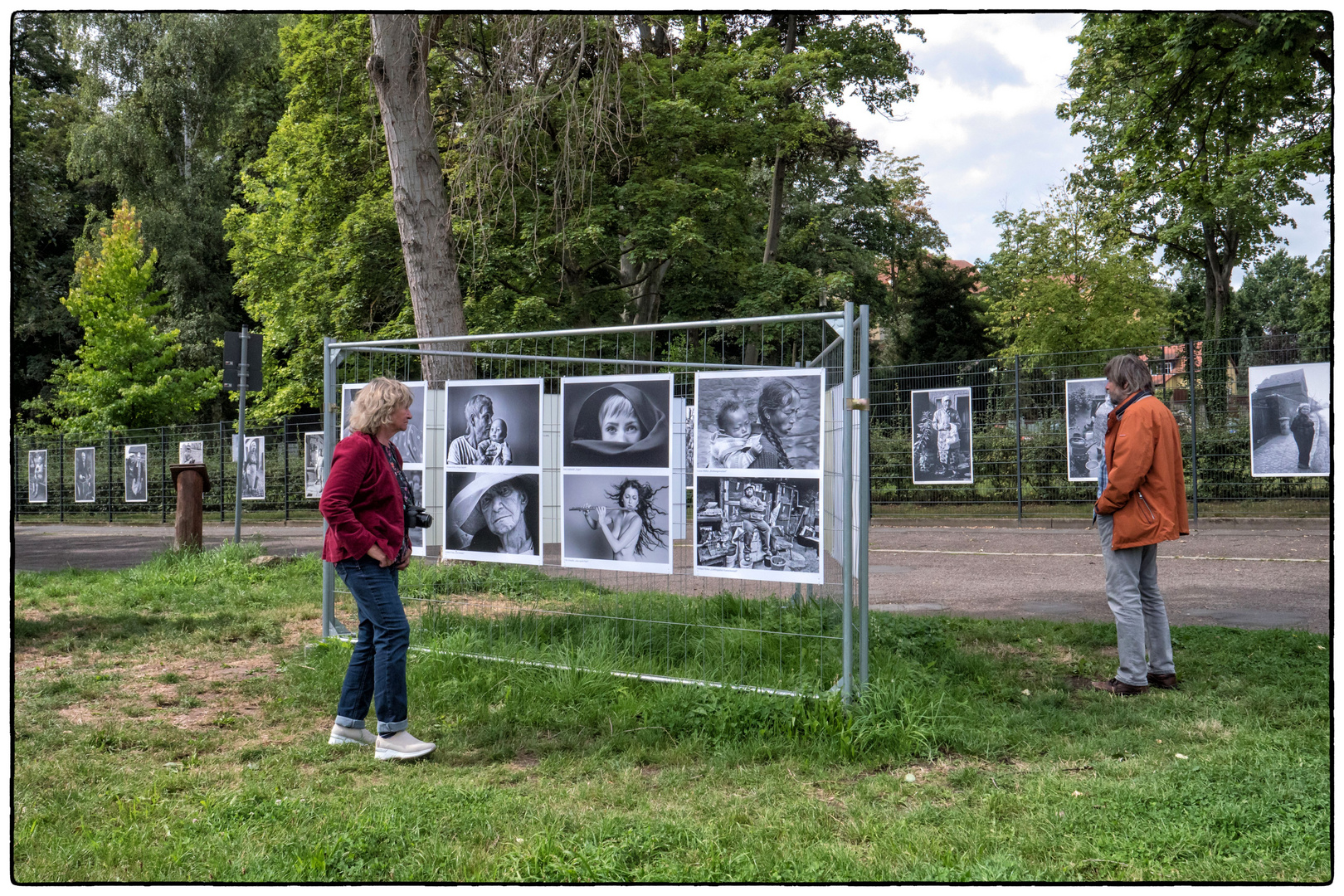 Freiluft Fotoausstellung in Grimma