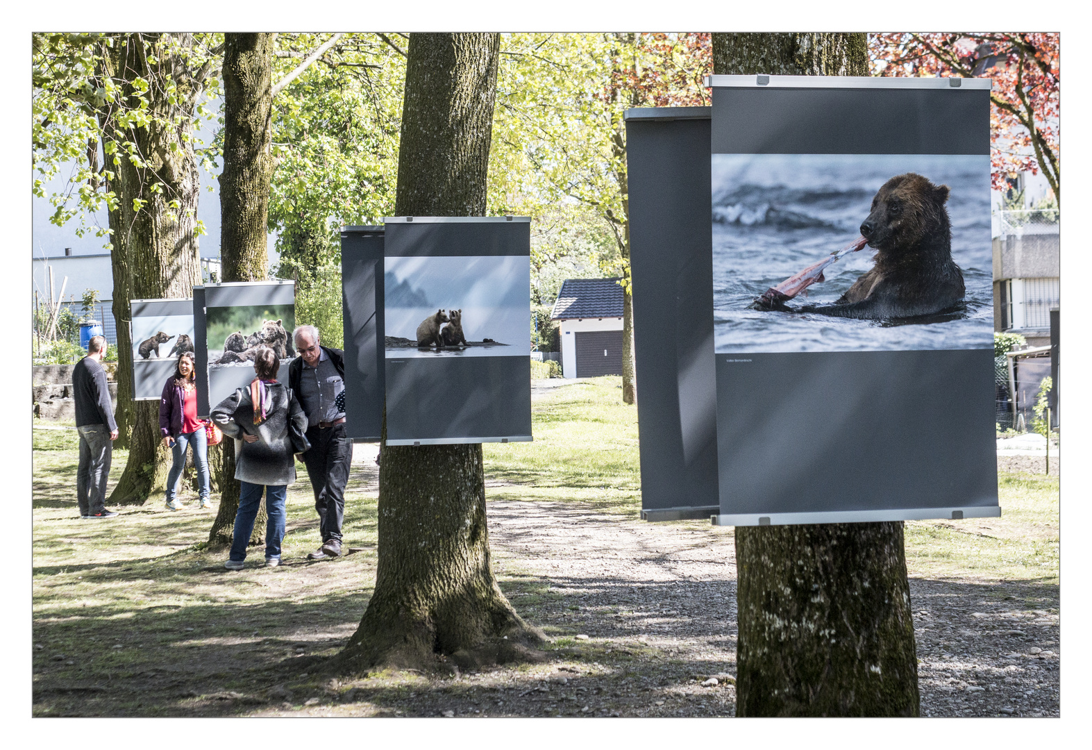 Freiluftausstellung im Schlosspark von Münsingen